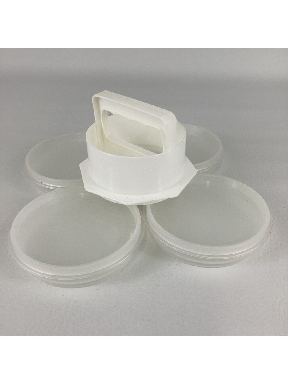 Mission Gallery Hamburger Press Burger Mold Storage Containers Patty Maker Set